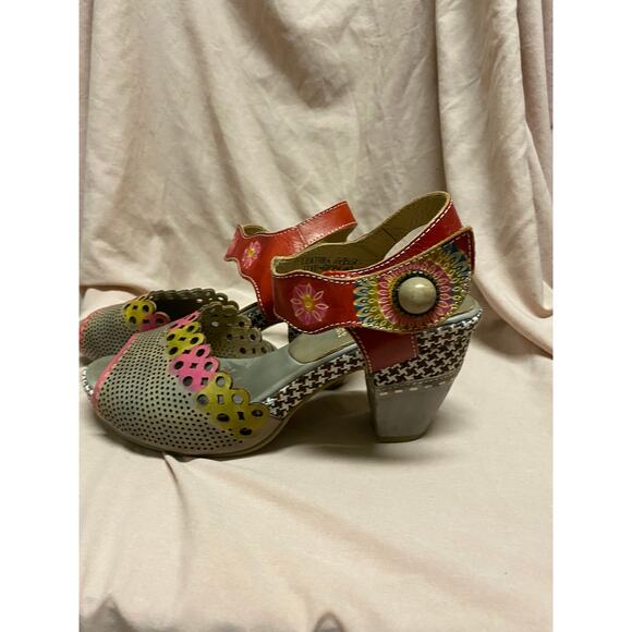 L’Artiste Spring Step JIVE Heels Sandals Women’s Size 40 Brown Leather - Picture 4 of 5